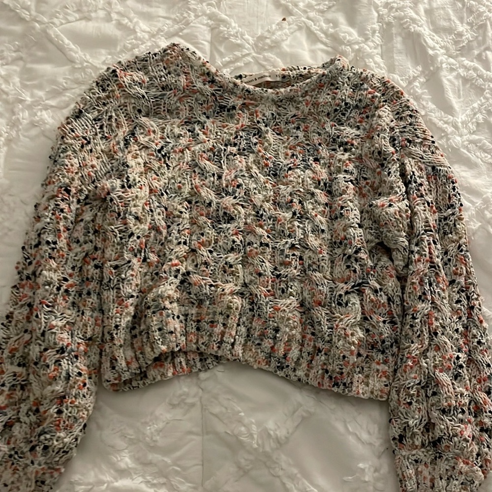 Multi color knitted sweater